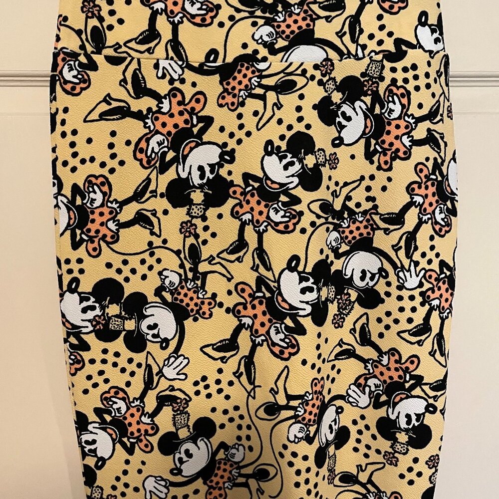 LULAROE DISNEY MINNIE MOUSE PENCIL SKIRT Size Medium